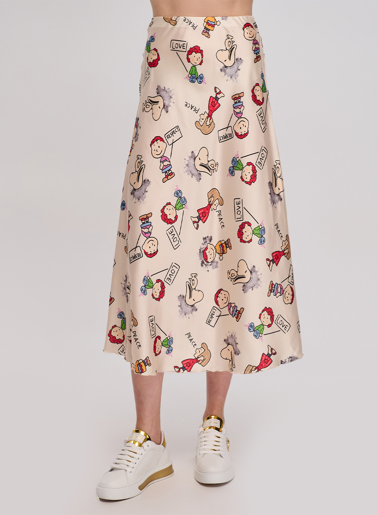 Ecru silky touch skirt La Liberta - 2