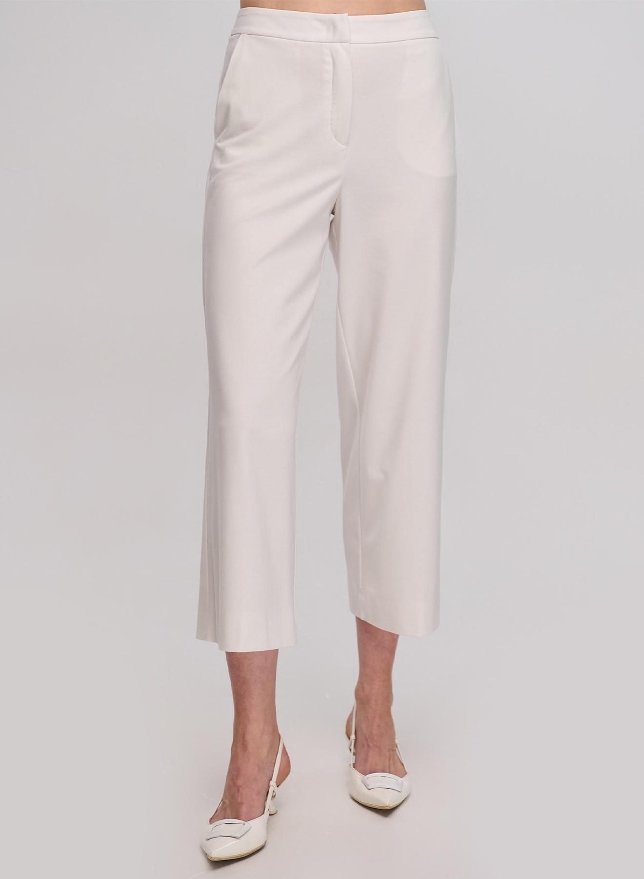 White jersey cropped Trousers Emme Marella - 3