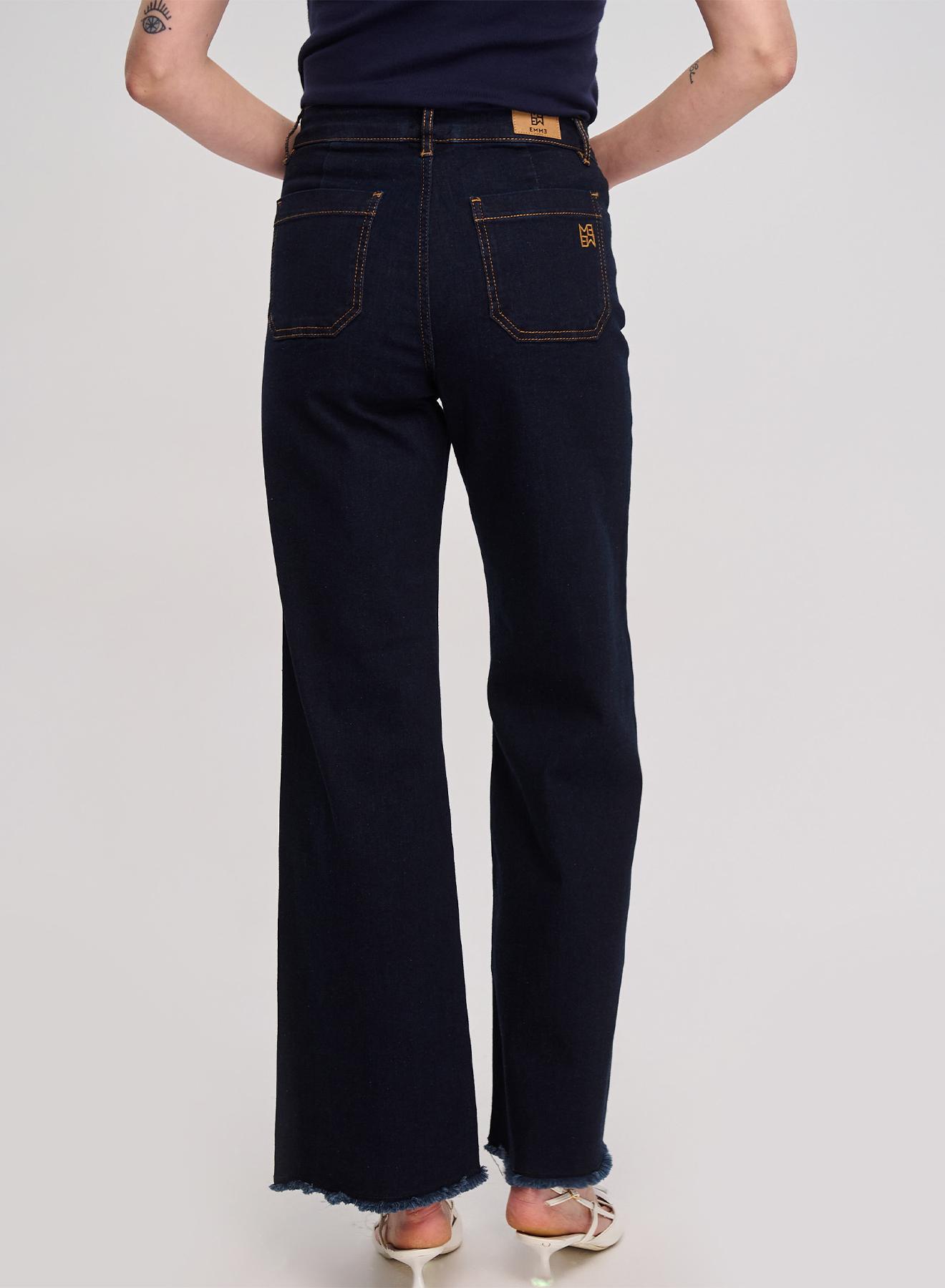 Navy Blue wide legs Jeans Emme Marella - 5