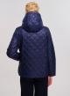 Blue water-repellent padded jacket with removable hood Emme Marella - 4