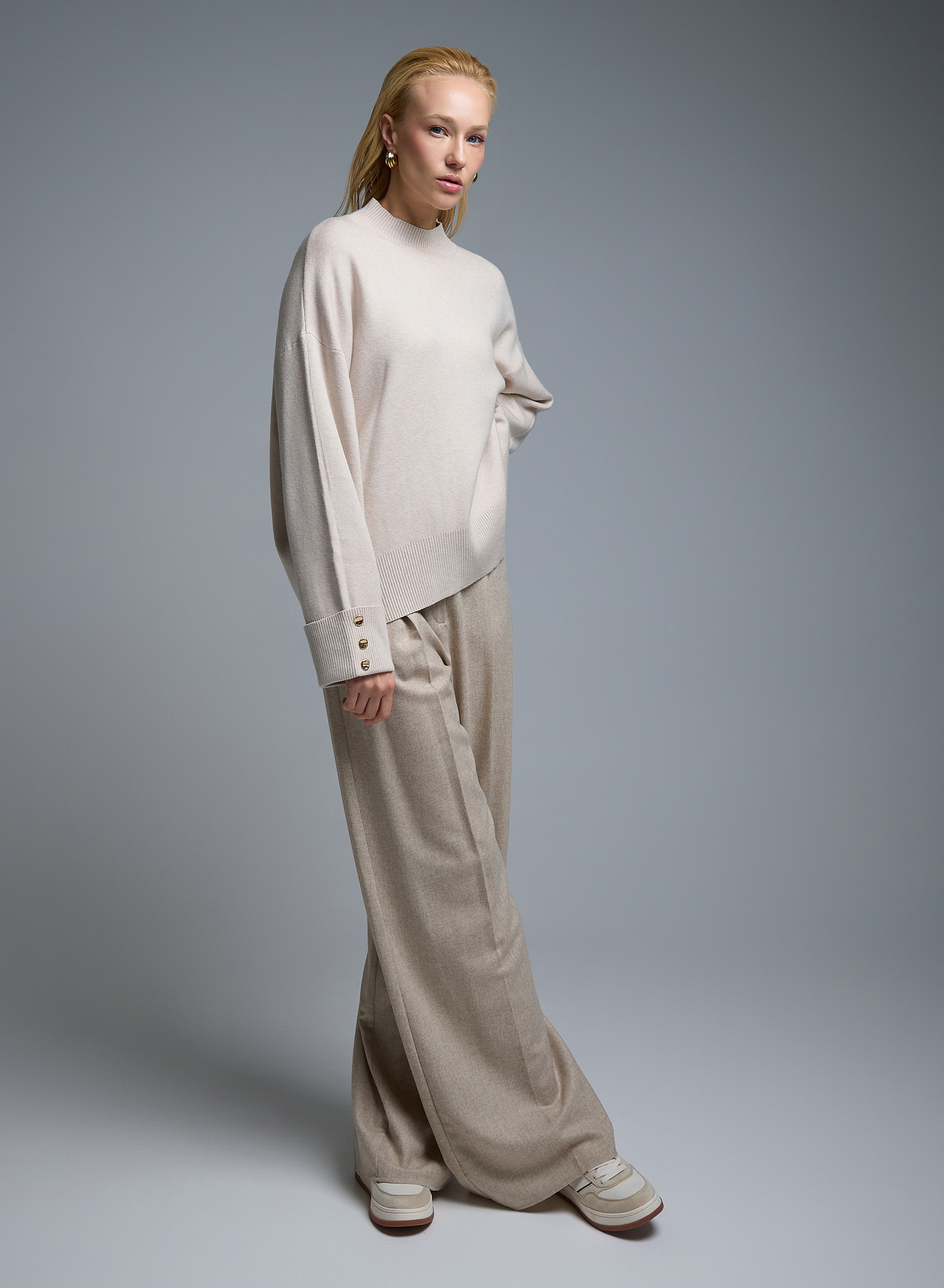 Off White Παντελόνι wide legs Emme Marella - 0