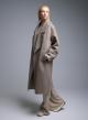 Taupe double breasted Coat Viclolo-6