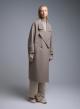 Taupe double breasted Coat Viclolo - 1