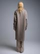 Taupe double breasted Coat Viclolo-7