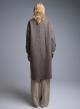 Taupe double breasted Coat Viclolo - 4