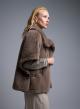 Taupe eco fur Jacket with short sleeves Motel - 3