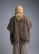 Taupe eco fur Jacket with short sleeves Motel-7