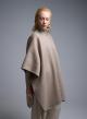 Taupe Cape with round neckline Milla - 3