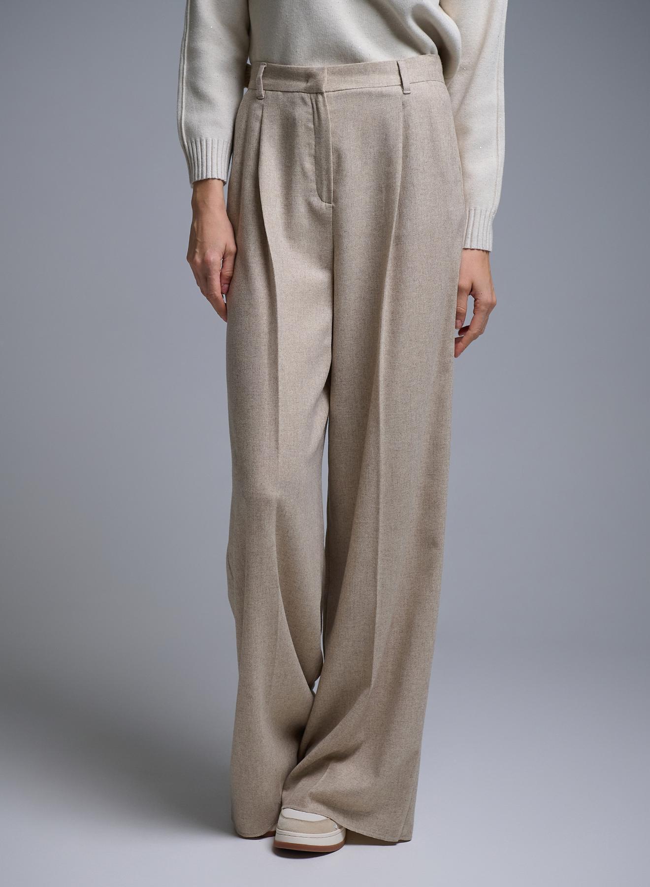Off White Παντελόνι wide legs Emme Marella - 2