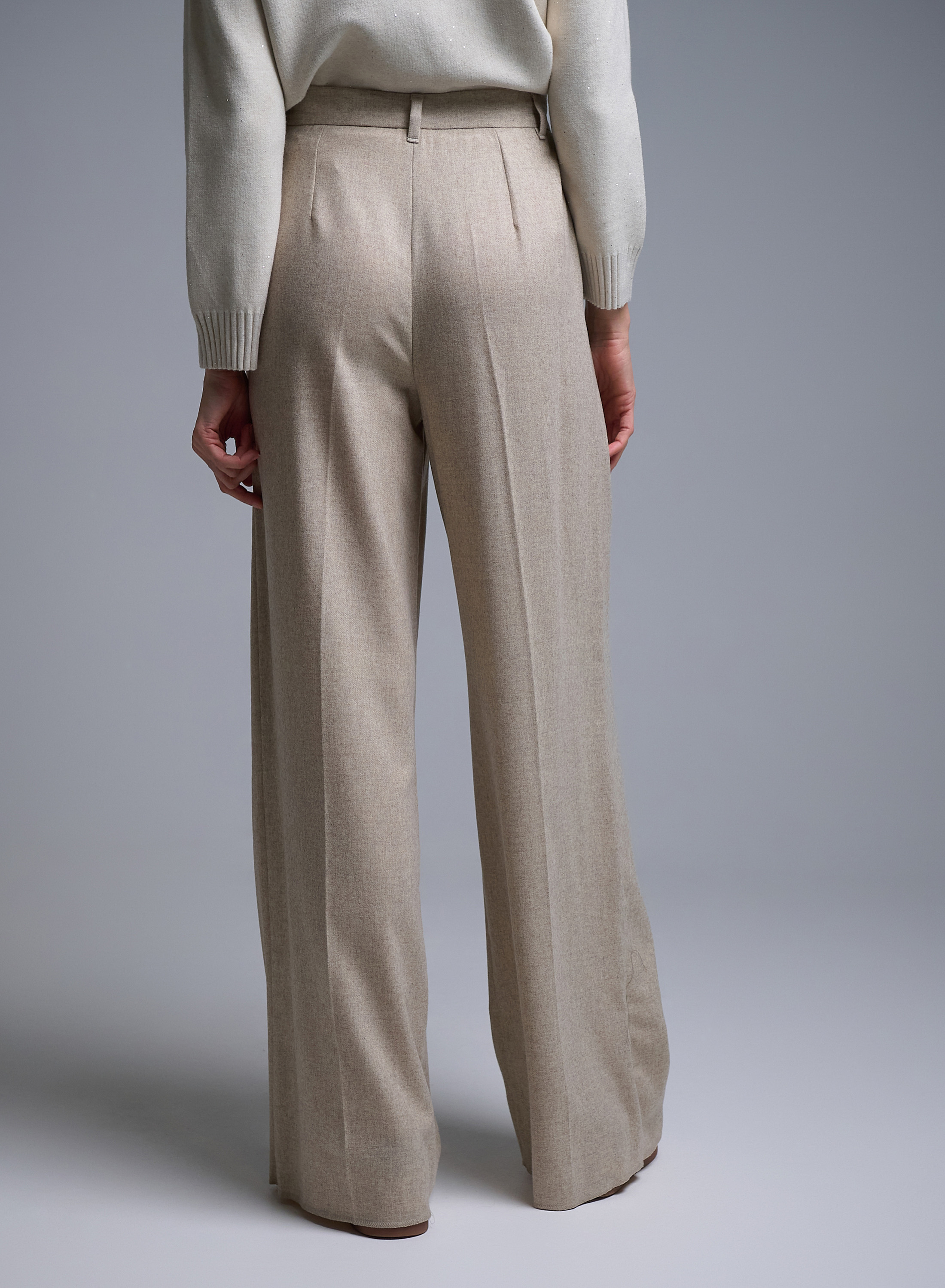Off White Παντελόνι wide legs Emme Marella - 2