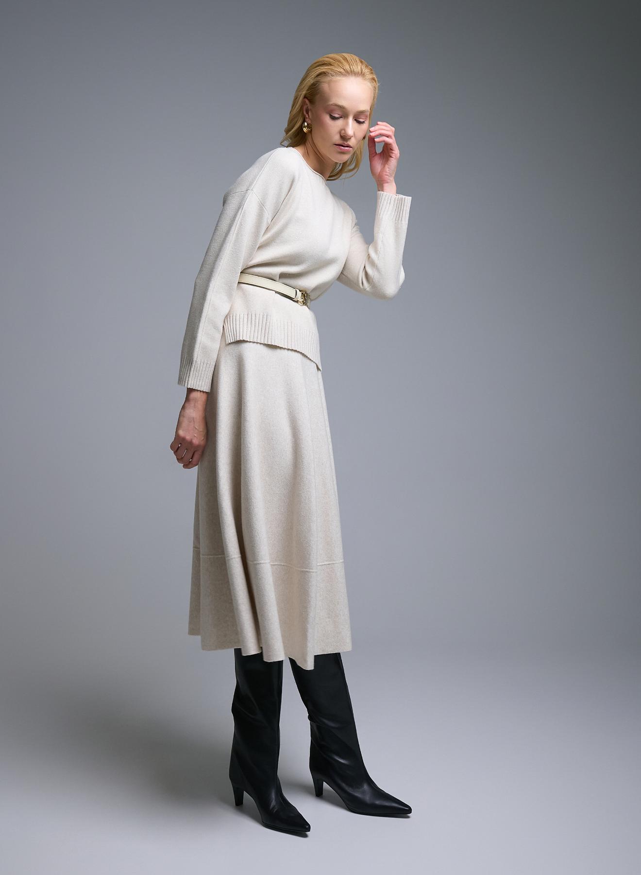 Ecru knitted Skirt Valentina Milano - 4