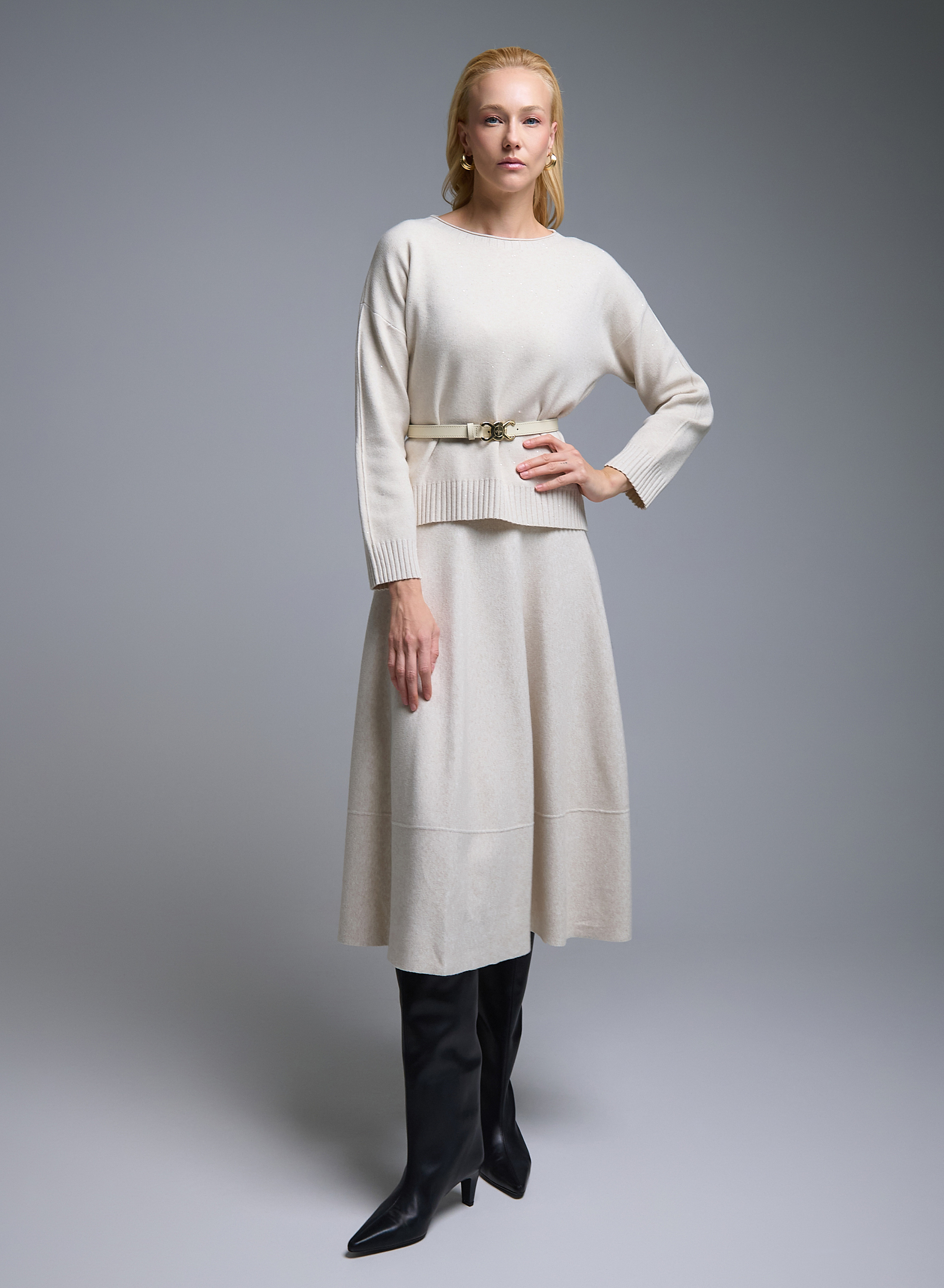 Ecru knitted Skirt Valentina Milano - 0