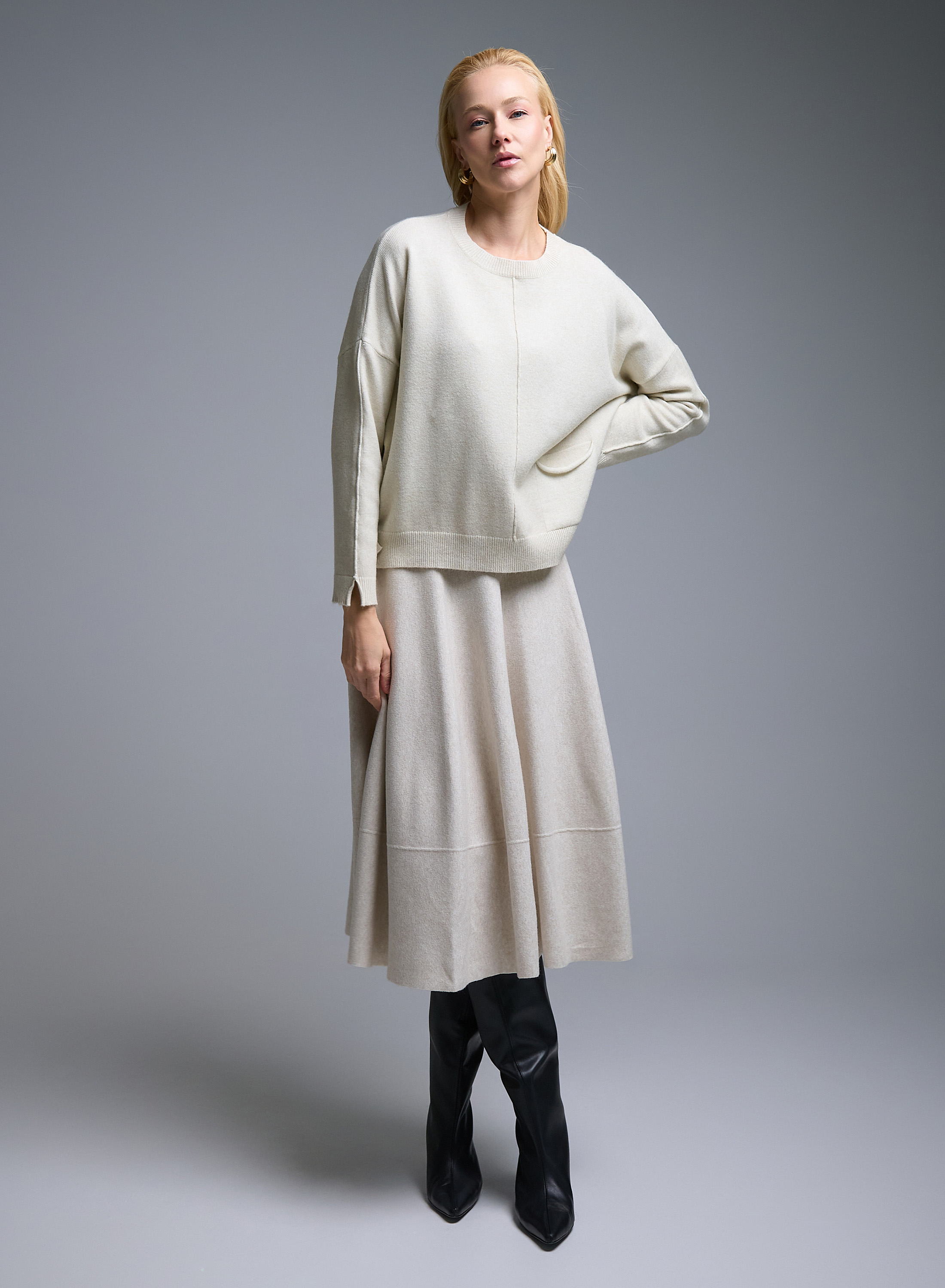 Ecru knitted Skirt Valentina Milano - 4