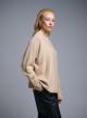 Camel high neck loose fit Sweater La Liberta - 2