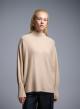 Camel high neck loose fit Sweater La Liberta - 0