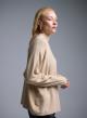 Camel high neck loose fit Sweater La Liberta - 1