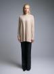 Camel high neck loose fit Sweater La Liberta - 1