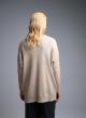 Beige Sweater with side slits La Liberta-5