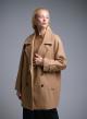 Camel short double breasted Coat Motel - 3