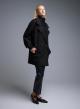 Black short double breasted Coat Motel - 2