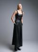 Black eco leather wrap Skirt with croco effect Imperial - 0