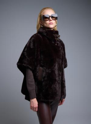 Brown eco fur Jacket with short sleeves Motel - 51865