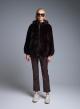 Brown eco fur Jacket with hood Motel - 1