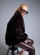 Brown eco fur Jacket with lapel Motel - 2