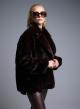 Brown eco fur Jacket with lapel Motel - 0