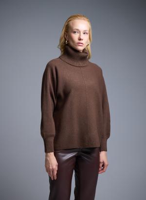 Brown turtleneck Sweater La Liberta - 51911