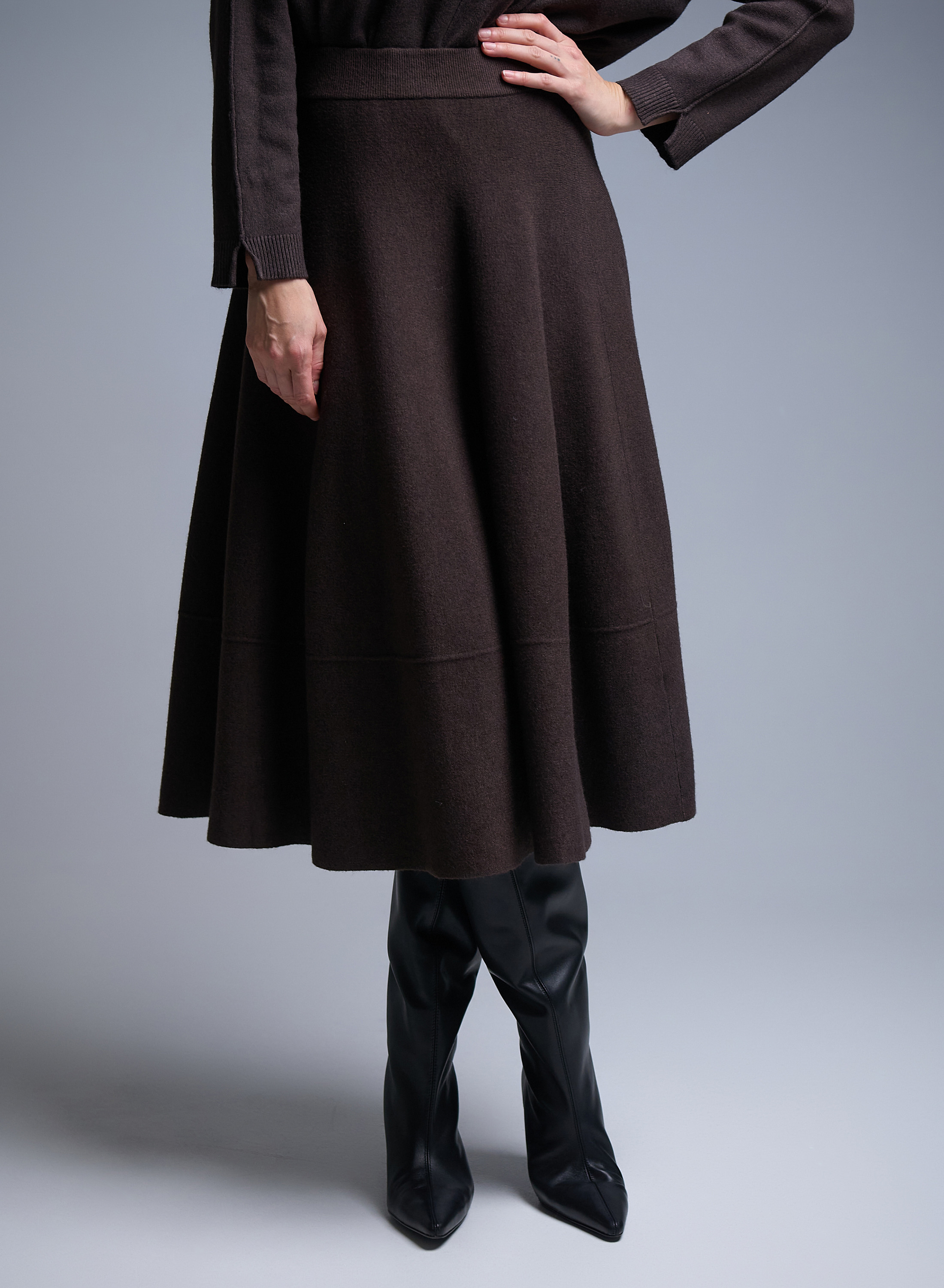 Brown knitted Skirt Valentina Milano - 2