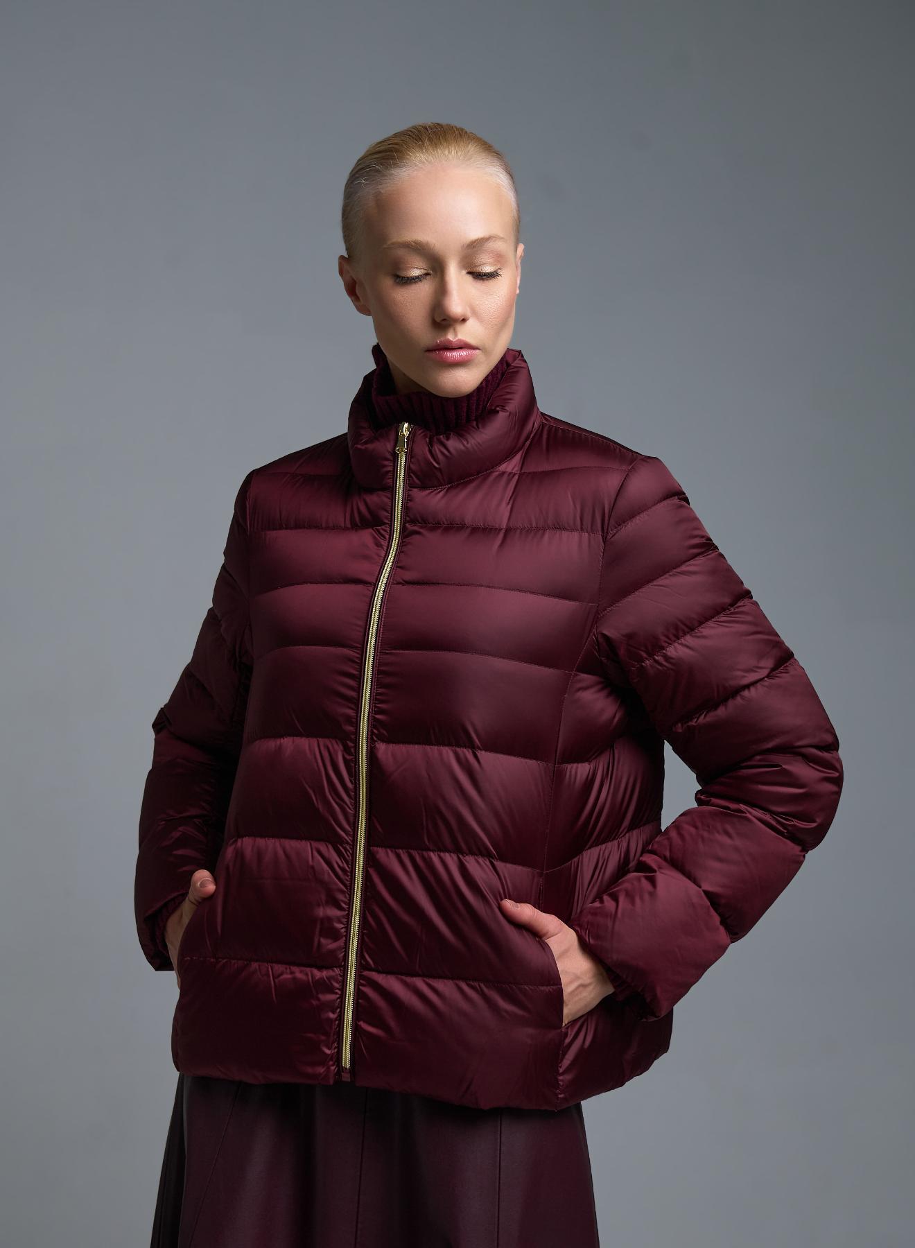 Μπορντώ Μπουφάν με επένδυση Emme Marella - 2