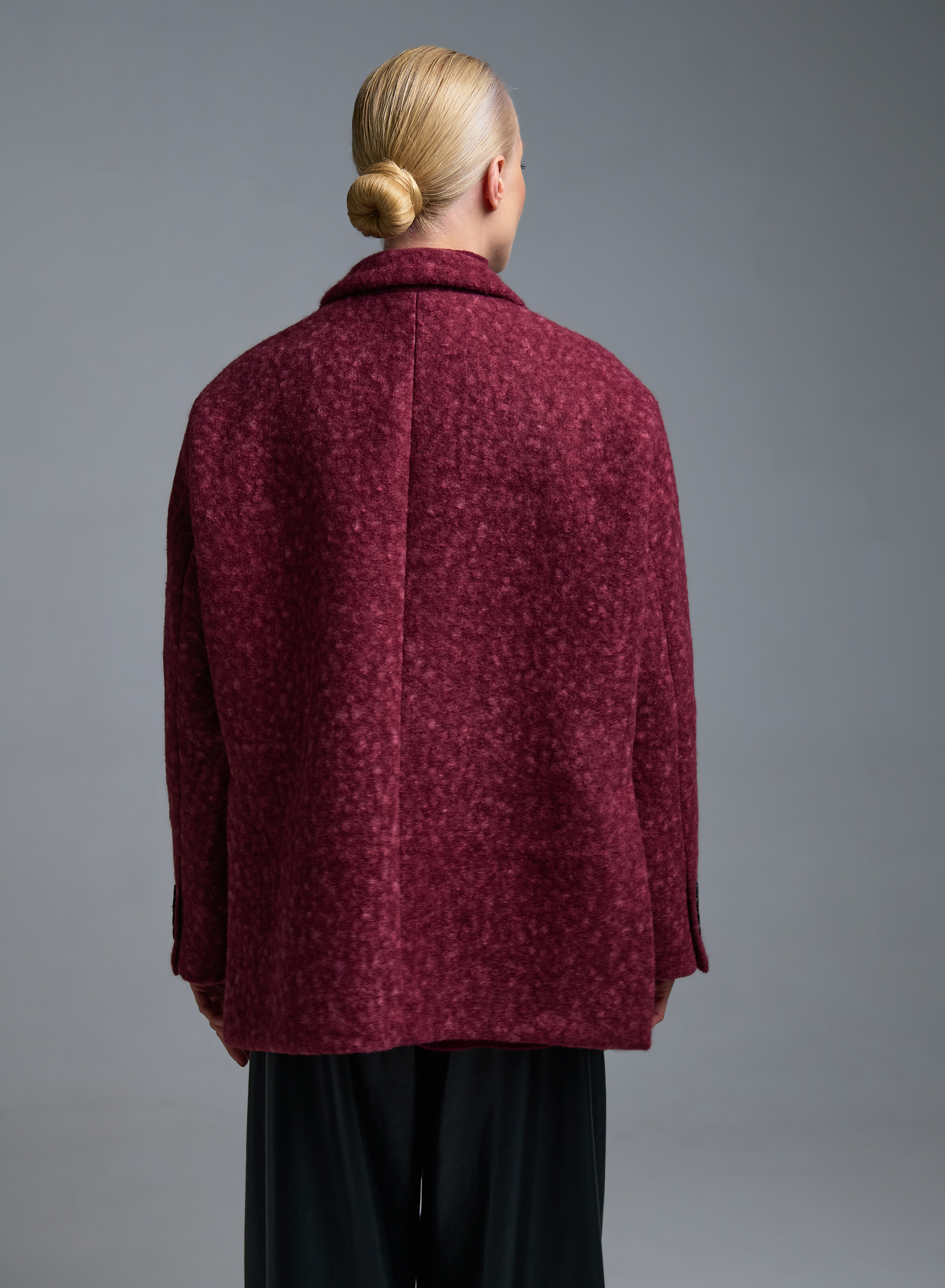 Μπορντώ Παλτοζακέτα Vicolo - 5