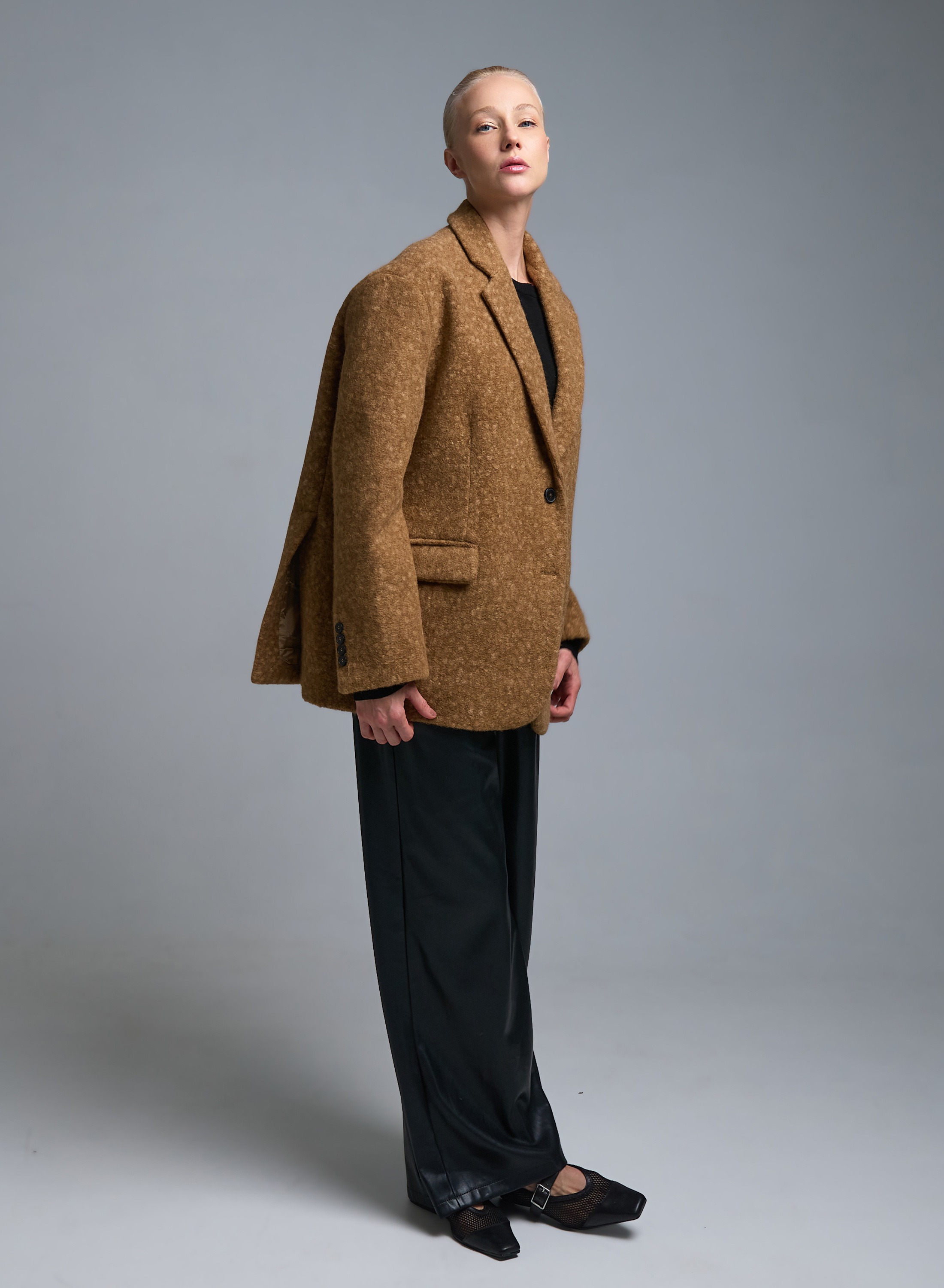 Κάμελ Παλτοζακέτα Vicolo - 3