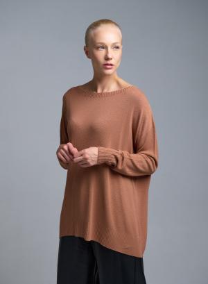 Κάμελ πλεκτή Μπλούζα Kontatto - 52741