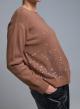 Camel Sweater with sequins Valentina Milano - 1
