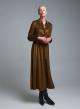 Chocolate chemisier Dress with belt Emme Marella - 1