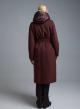 Chocolate belted Coat with interior with padding and detachable padded hood Emme Marella - 4