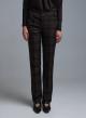 Brown-Black straight fit plaid Trousers Emme Marella - 1