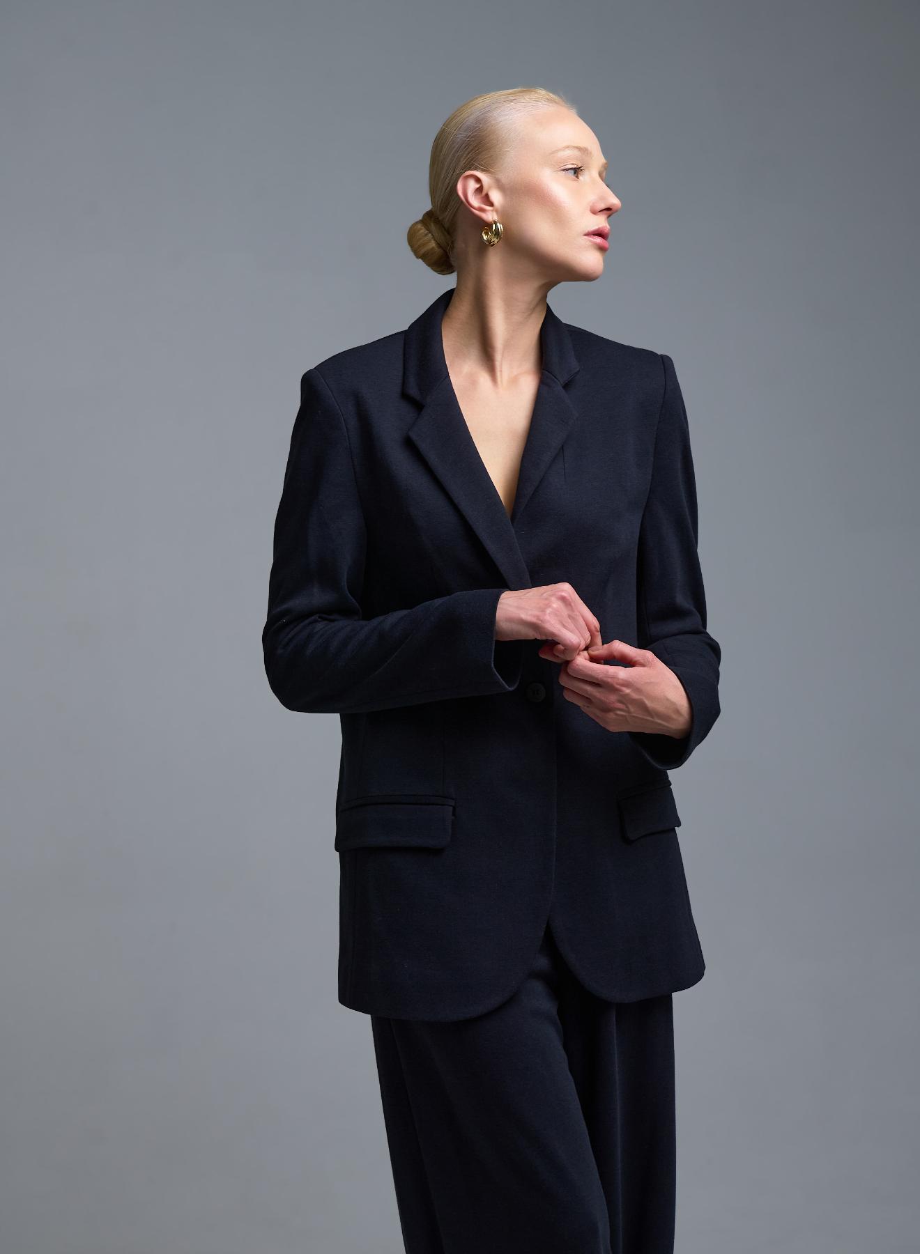 Μπλε Σακάκι με ένα κουμπί Milla - 1