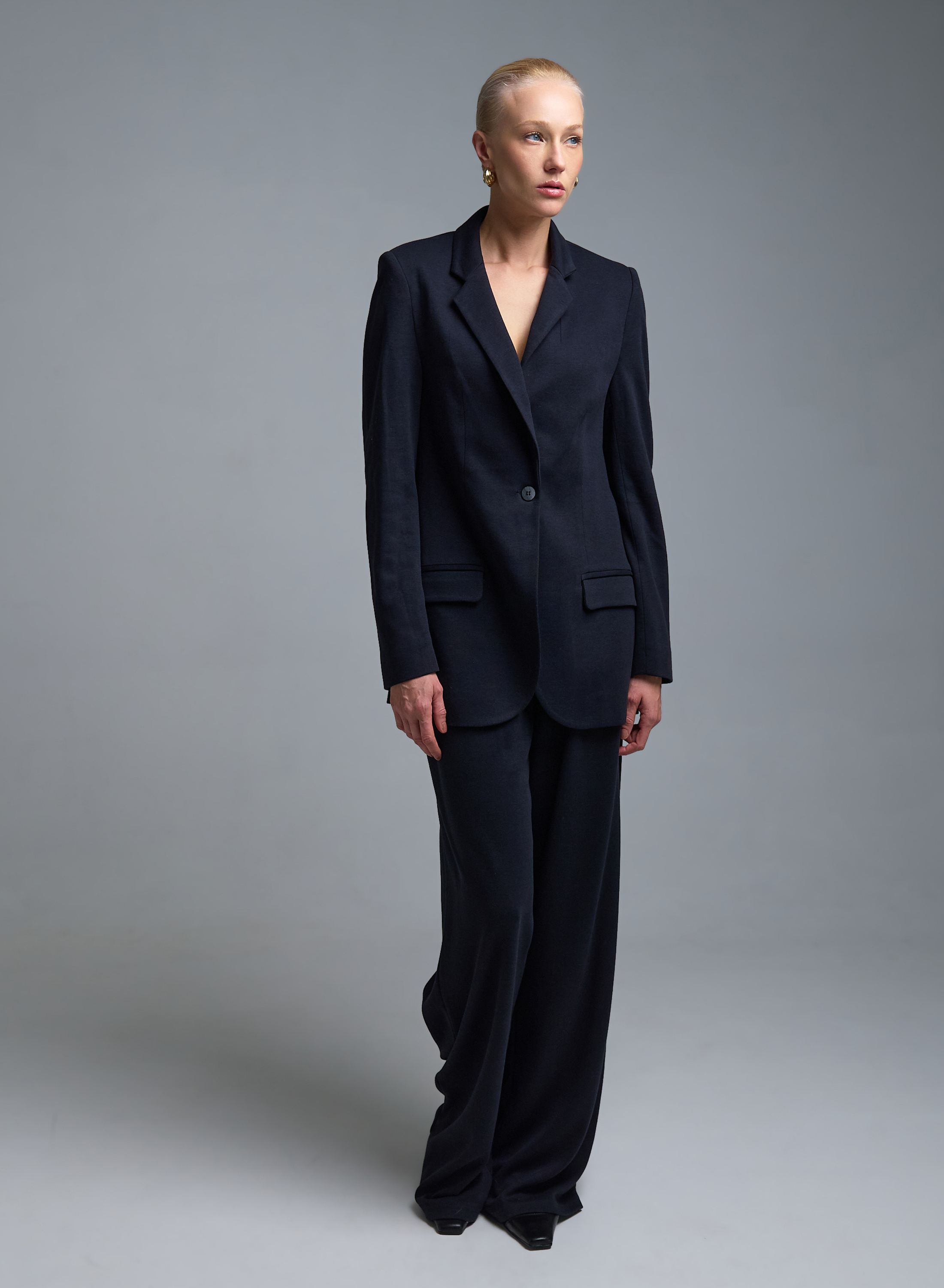 Μπλε Σακάκι με ένα κουμπί Milla - 4