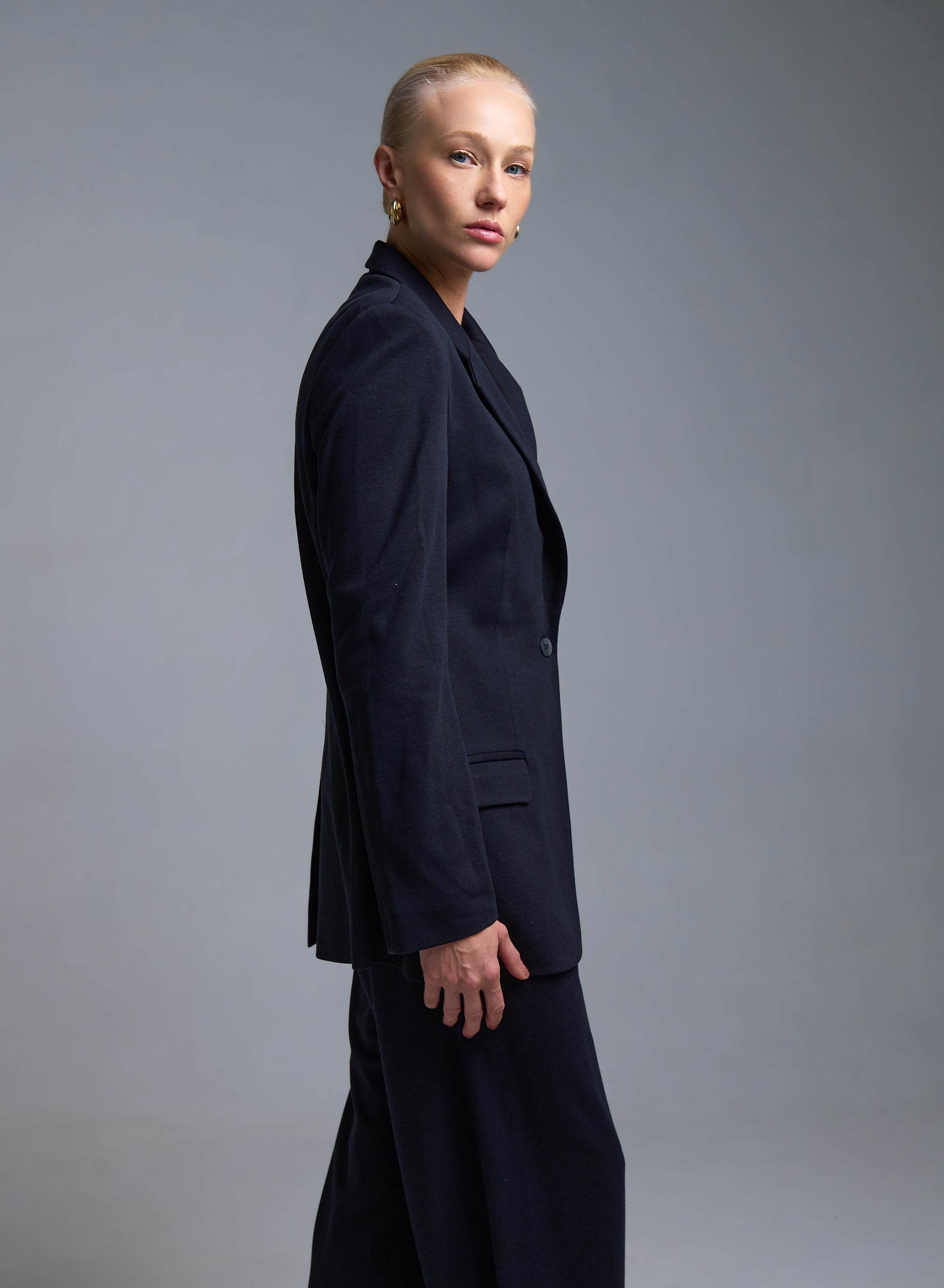 Μπλε Σακάκι με ένα κουμπί Milla - 2