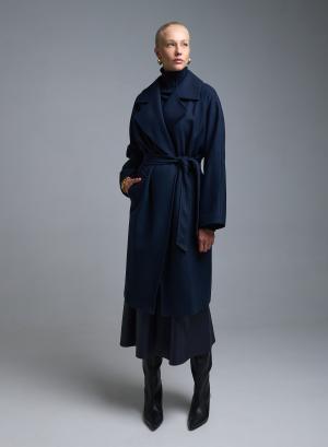 Dark Blue Coat with belt Motel - 53226
