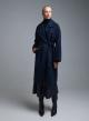 Dark Blue Coat with belt Motel - 0