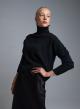 Black turtleneck Sweater with small sequins Valentina Milano - 2