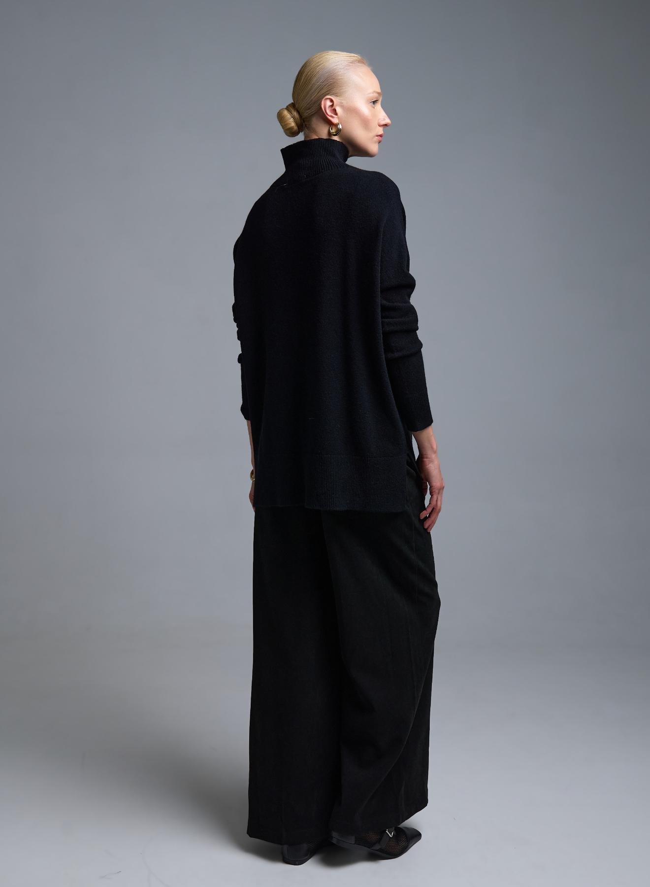 Μαύρο Πουλόβερ ζιβάγκο Valentina Milano - 4