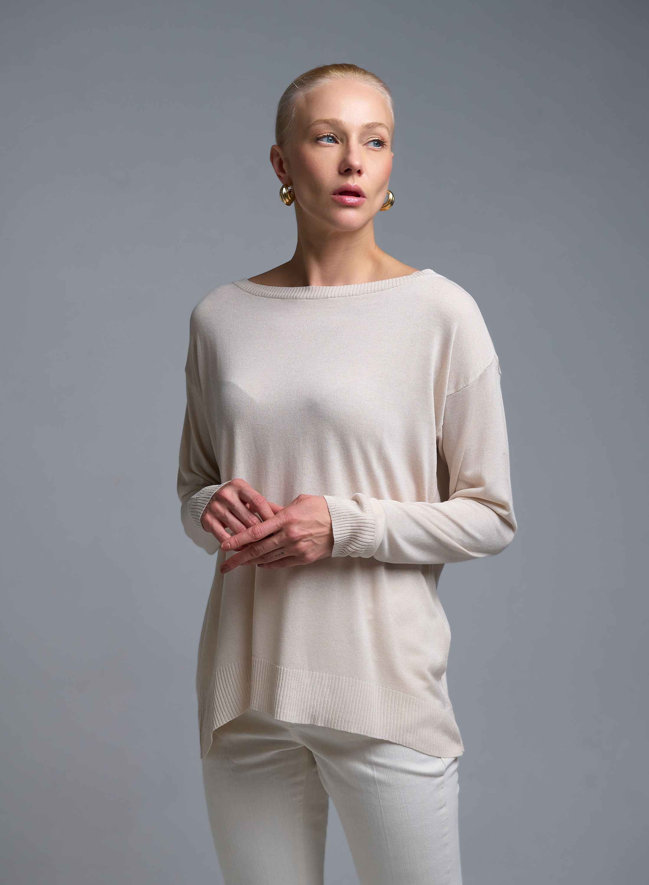 Vanilla knitted Blouse Kontatto - 1