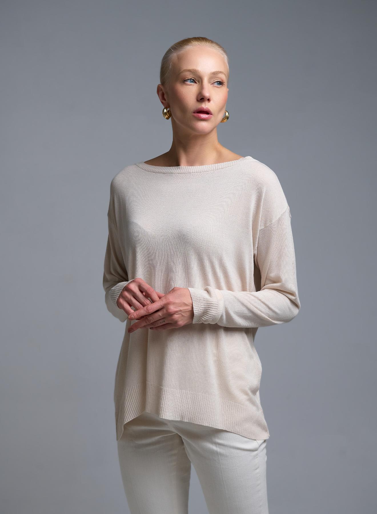 Vanilla knitted Blouse Kontatto - 2