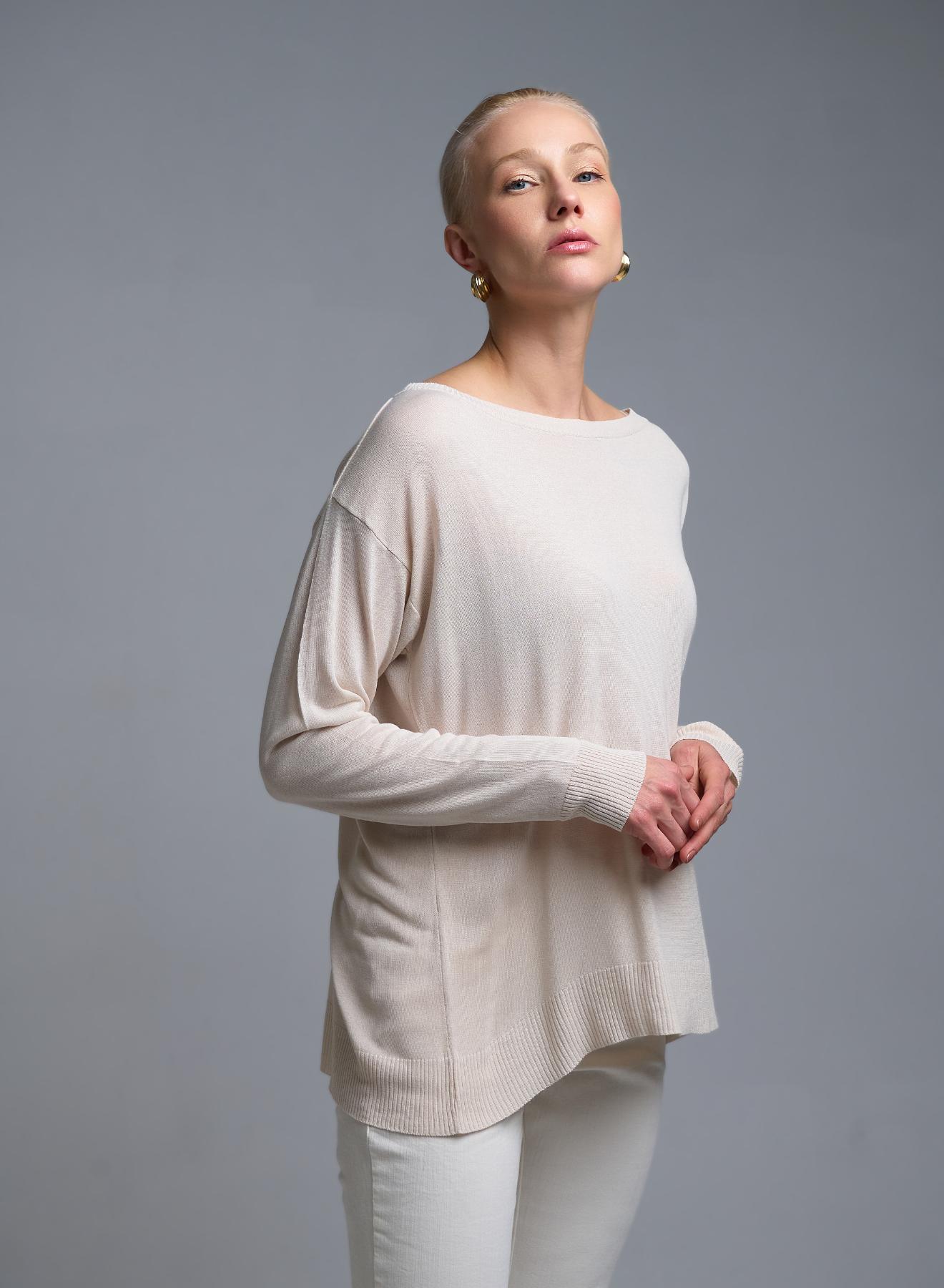 Vanilla knitted Blouse Kontatto - 3