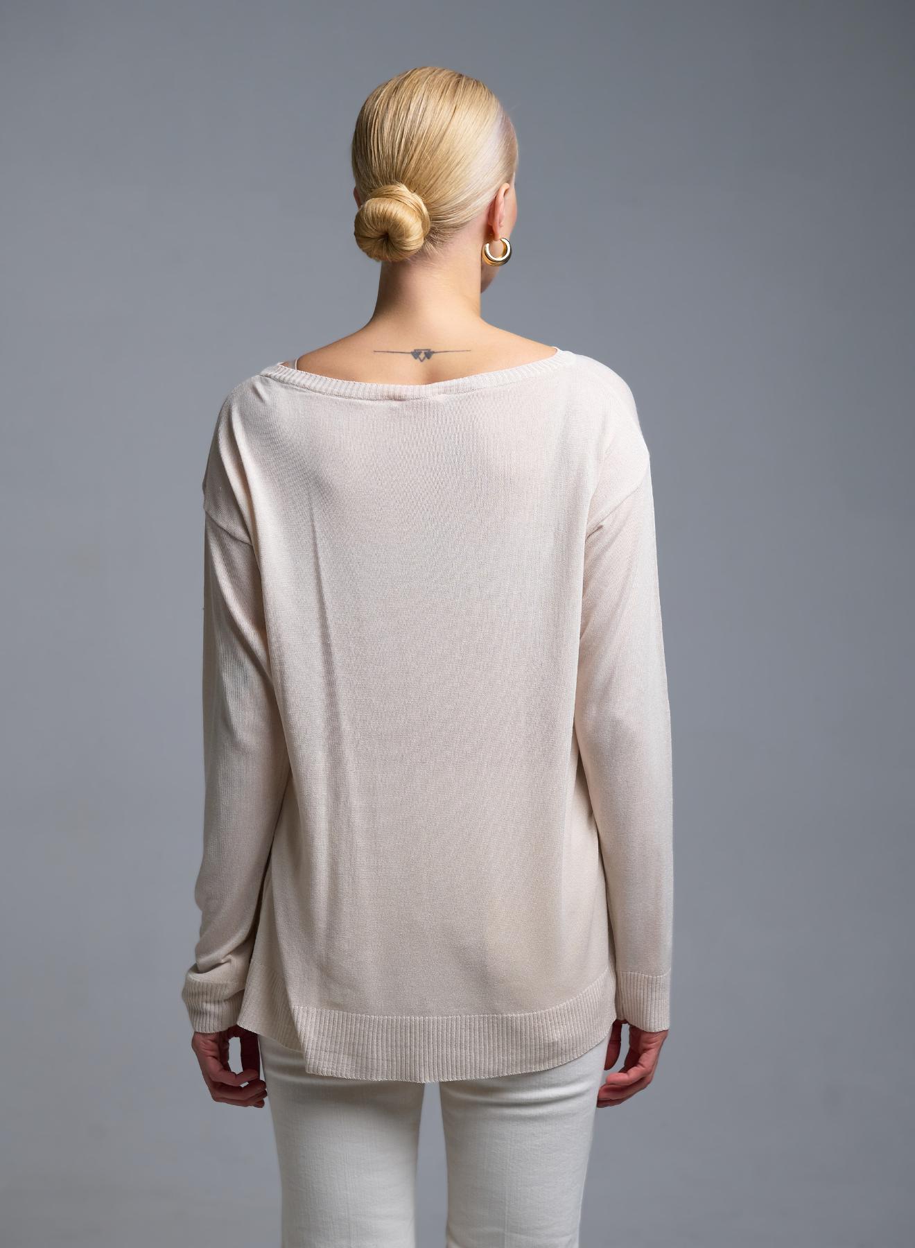 Vanilla knitted Blouse Kontatto - 5